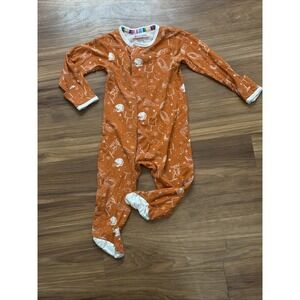 Magnetic Me Baby Boys 3-6 Months 12-16# Football Footie Sleeper Pajamas VGC